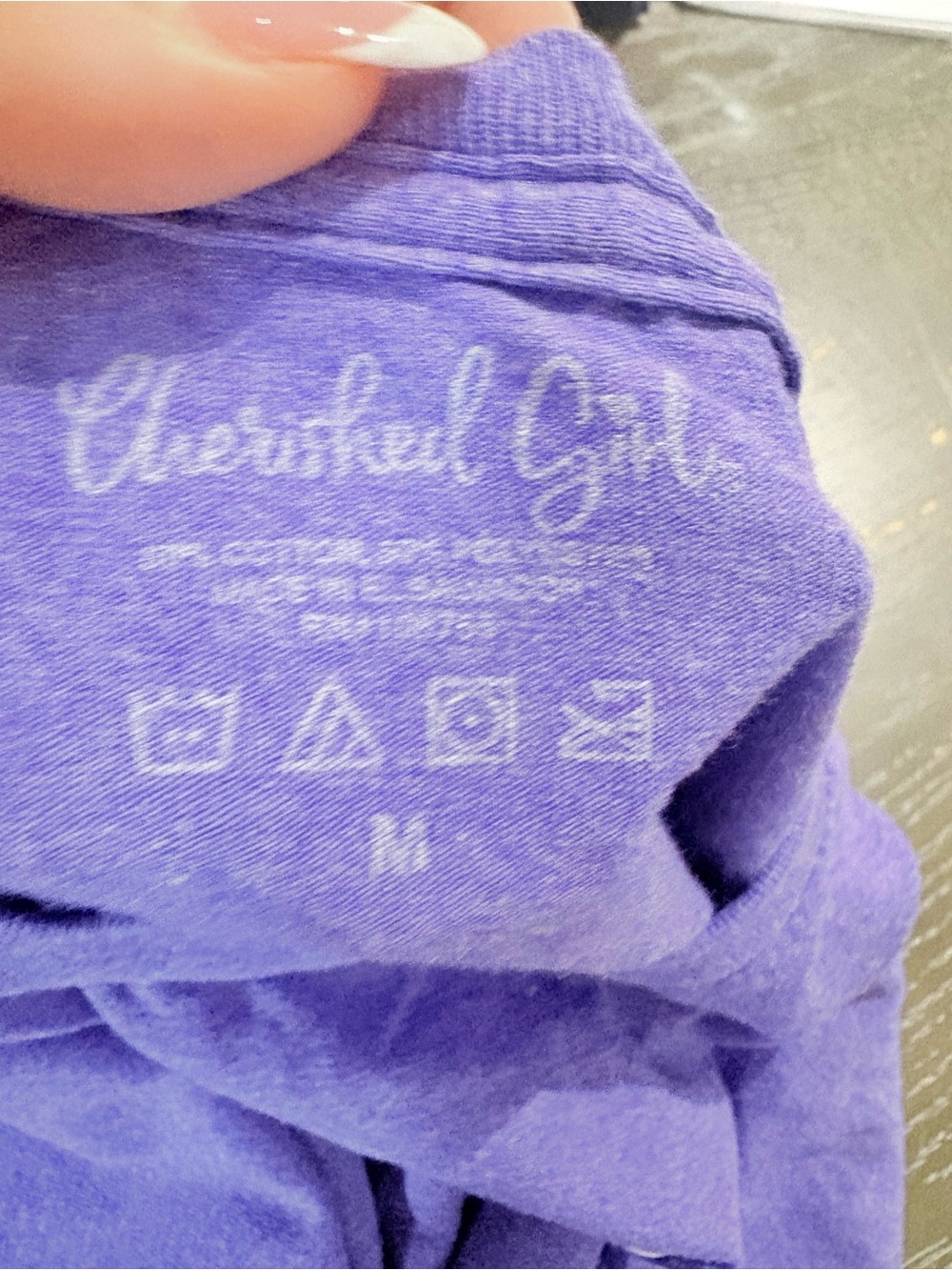 Cherished Girl Purple Short Sleeve Tee - Picture 4 of 4
